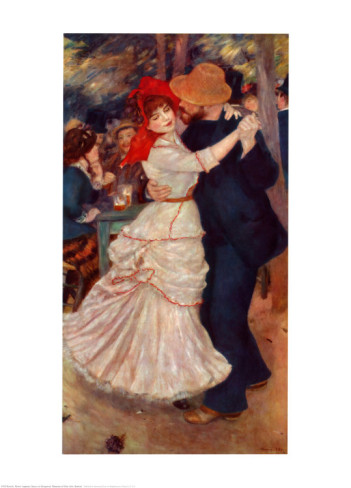 Dance at Bougival - Pierre Auguste Renoir Painting